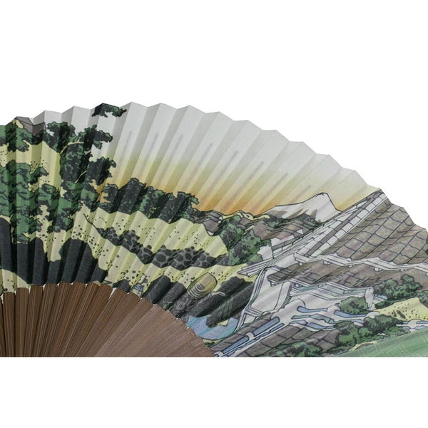 Japanese Folding Fan, Village