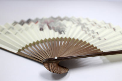 Éventail japonais, Éventail pliant, Oiseau Vermillon