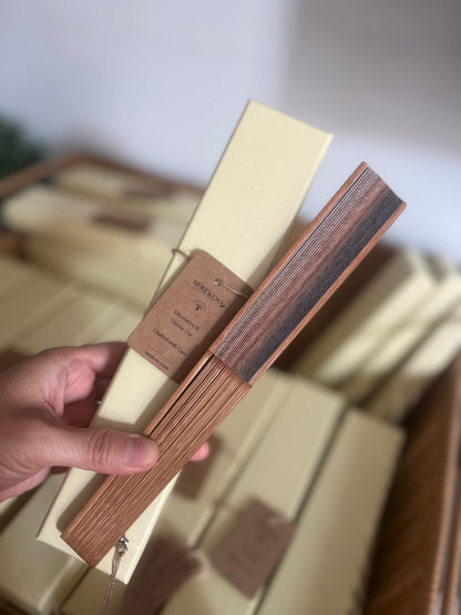 GIFT SET - Bamboo Folding Fan - MAPLE HARMONY