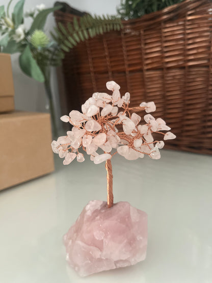 Natural Crystal Tree, Stone base, Amethyst