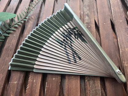 Japanese Folding Fan, Bamboo Shadow