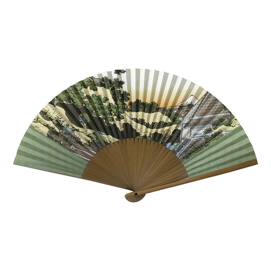 Japanese Folding Fan, Village