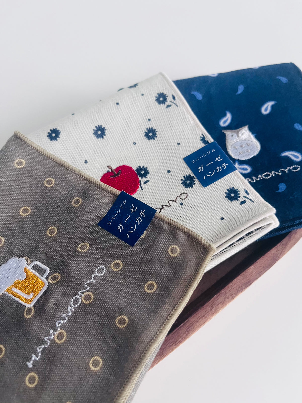 Japanese Hand Towel- set of 3- Traditional Japanese Nassen Printing- Tenugui