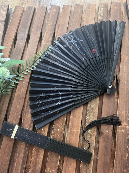 Chinese Folding Fan - WILLOW SHADOW