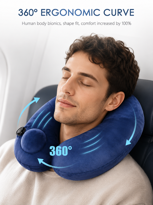 Travel Pillow, inflatable pillow, Compact Design