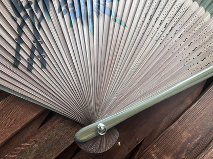 Japanese Folding Fan, Bamboo Shadow
