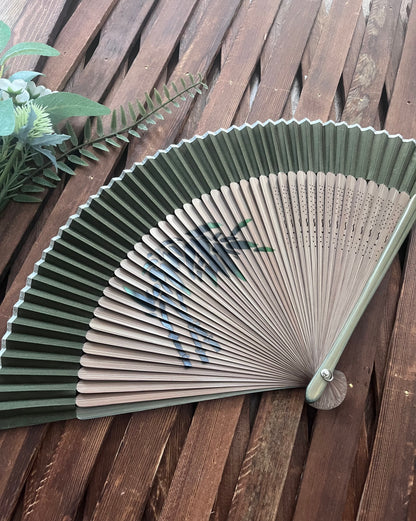 Japanese Folding Fan, Bamboo Shadow