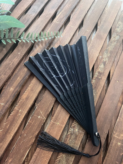 Chinese Folding Fan - WILLOW SHADOW