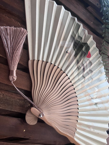 DAWN CRANE, Chinese folding fan
