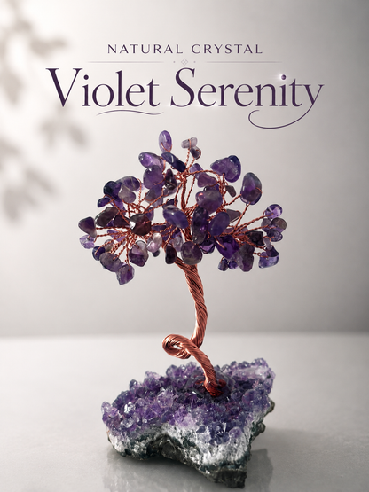 coming soon -Natural Crystal Tree - VIOLET SERENITY - Amethyst -PEACE