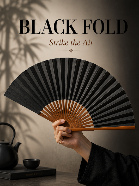 BLACK FOLD, Chinese folding fan -- coming soon