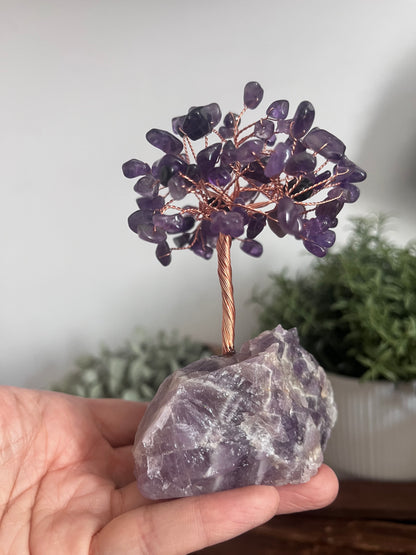 coming soon - Natural Crystal Tree, Stone base, Rose Quartz -LOVE