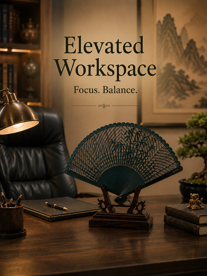 BAMBOO WHISPER, Chinese folding fan
