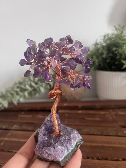 coming soon -Natural Crystal Tree - VIOLET SERENITY - Amethyst -PEACE
