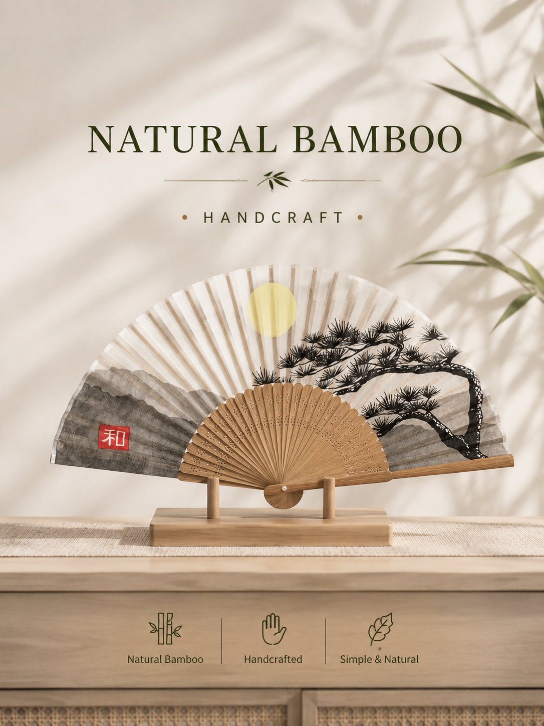 Japanese Fan, Silk Folding Fan. HE -- Coming soon
