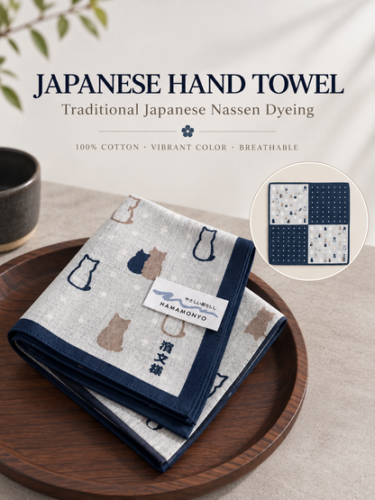 Japanese traditional printing handkerchief