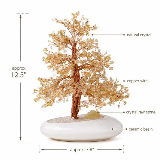 crystal tree dimension citrine luxury