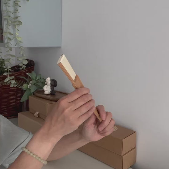 moon beige folding fan smooth openning