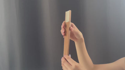 MOON BEIGE, éventail chinois pliable -- bientôt disponible