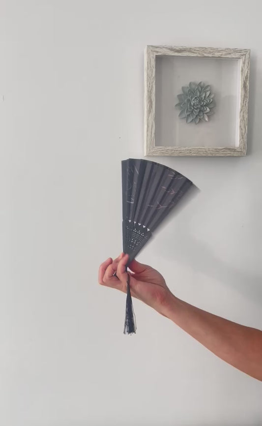 Chinese Folding Fan - WILLOW SHADOW